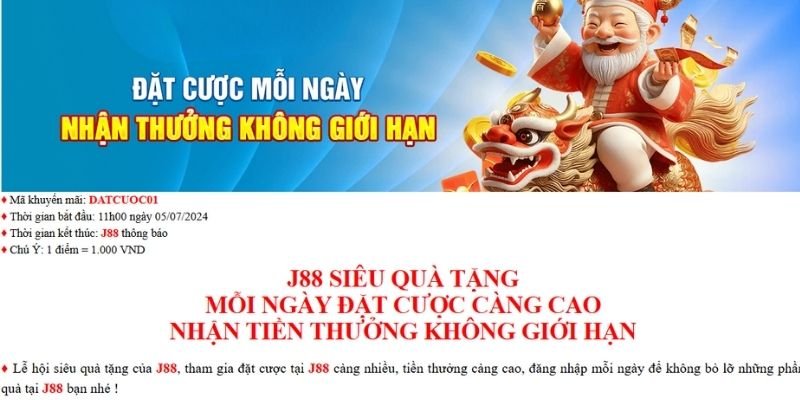 Chương trình ưu đãi đặt tiền mỗi ngày nhận thưởng tại sảnh casino